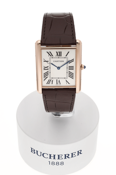 Tank Louis Cartier Rose Gold Manual