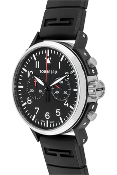 TNY 44mm Aviator Chronograph DLC Stainless Steel Automatic