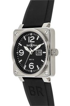 BR 01-96 Grande Date Stainless Steel Automatic
