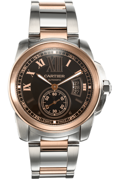 Calibre de Cartier Rose Gold and Stainless Steel Automatic