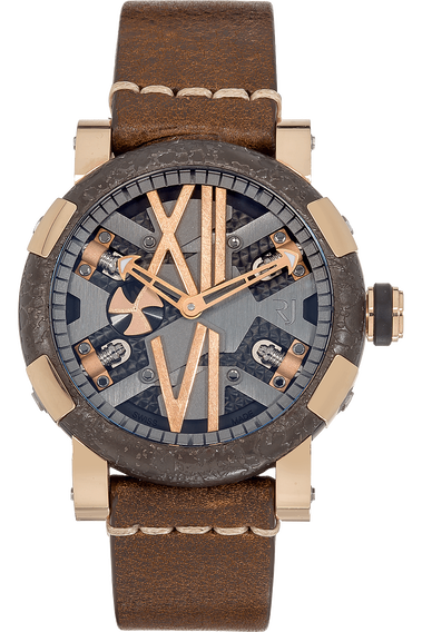 Pre Owned Romain Jerome Titanic DNA Steampunk Rose Gold and PVD Stainless Steel Automatic