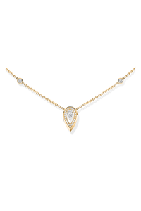 Fiery Pendant 0.10CT in Yellow Gold