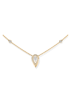 Fiery Pendant 0.10CT in Yellow Gold