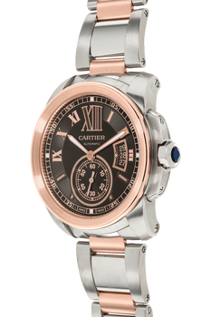 Calibre de Cartier Rose Gold and Stainless Steel Automatic