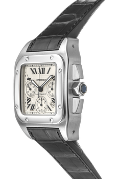 Santos 100 Chronograph Stainless Steel Automatic