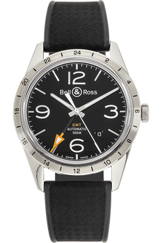 BR 123 GMT 24H  Stainless Steel Automatic