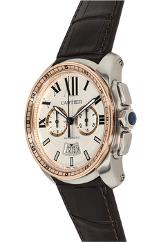 Calibre Chronograph Rose Gold and Stainless Steel Automatic