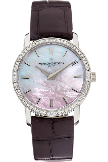 Pre Owned Vacheron Constantin Patrimony Traditionnelle Lady Quartz 25558 000G 9830