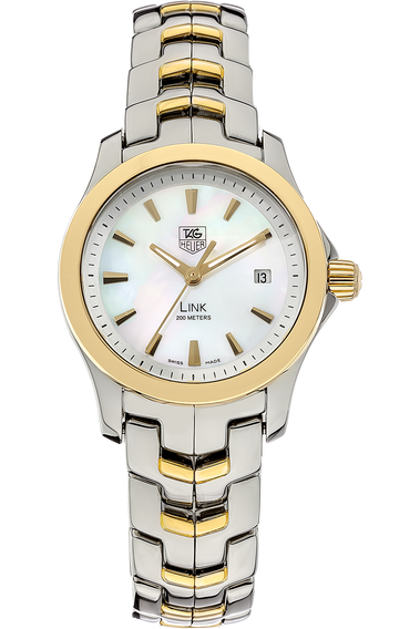 Link Yellow Gold and Stainless Steel Quartz