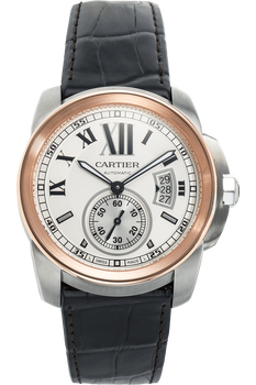 Calibre de Cartier Rose Gold and Stainless Steel Automatic