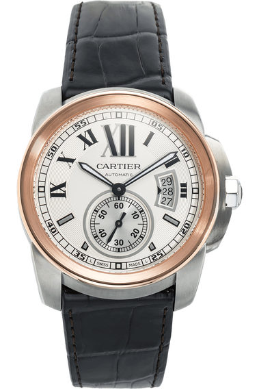 Calibre de Cartier Rose Gold and Stainless Steel Automatic