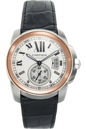 Calibre de Cartier Rose Gold and Stainless Steel Automatic