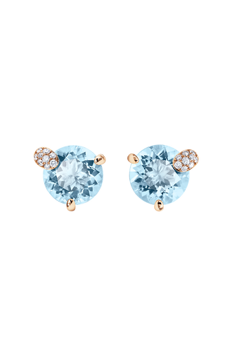 Peekaboo Aquamarine Ear Studs