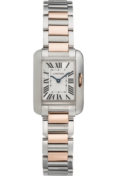 Tank Anglaise Rose Gold and Stainless Steel Quartz