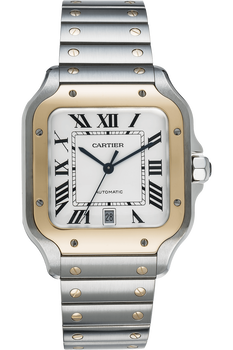 Santos Yellow Gold and Stainless Steel Automatic