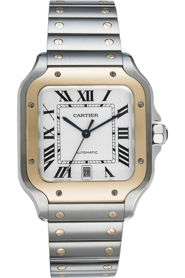 Santos Yellow Gold and Stainless Steel Automatic