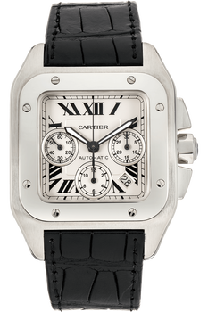 Santos 100 Chronograph Stainless Steel Automatic