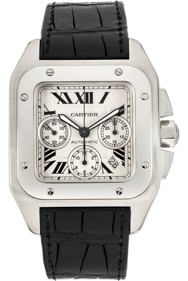 Santos 100 Chronograph Stainless Steel Automatic