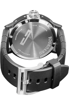 TNY 44mm Aviator GMT in Stainless Steel and DLC