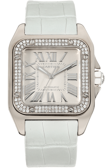 Santos 100 White Gold Automatic