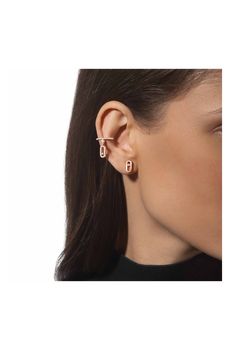 Move Uno Stud Earrings in Pink Gold