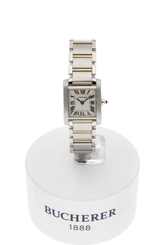 Tank Francaise Yellow Gold and Stainless Steel Quartz