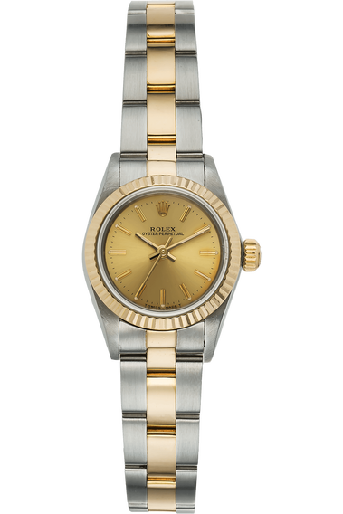 Oyster Perpetual Circa 1989 Yellow Gold and Stainless Steel Automatic