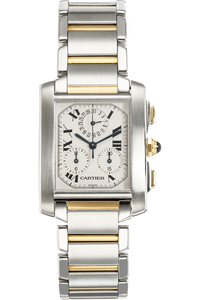 Tank Francaise Chronograph Yellow Gold and Stainless Steel Quartz