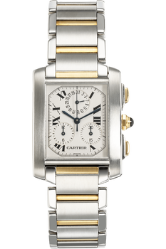 Tank Francaise Chronograph Yellow Gold and Stainless Steel Quartz