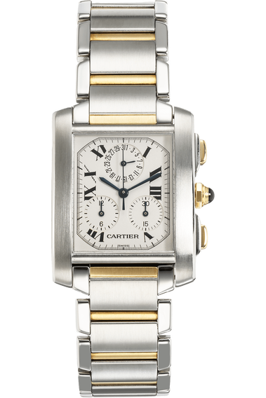 Tank Francaise Chronograph Yellow Gold and Stainless Steel Quartz