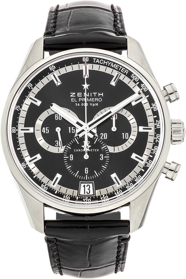 El Primero 36,000 VPH Chronograph Stainless Steel Automatic