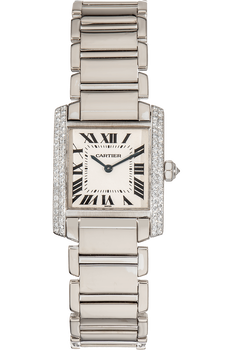 Tank Francaise White Gold Quartz