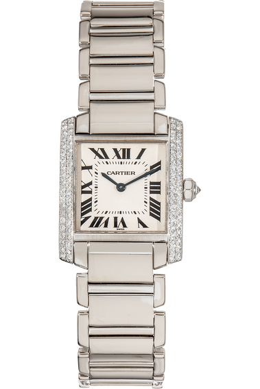 Tank Francaise White Gold Quartz