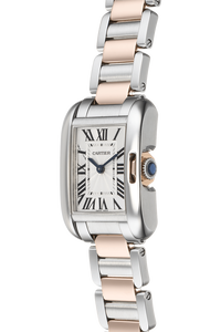 Tank Anglaise Rose Gold and Stainless Steel Quartz