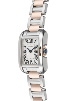 Tank Anglaise Rose Gold and Stainless Steel Quartz