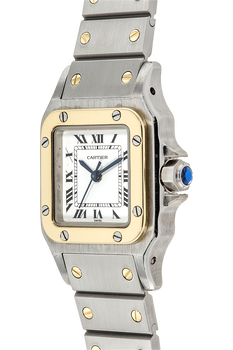 Santos Yellow Gold and Stainless Steel Automatic