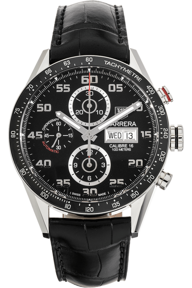 Carrera Calibre 16 Day-Date Chronograph Stainless Steel Automatic