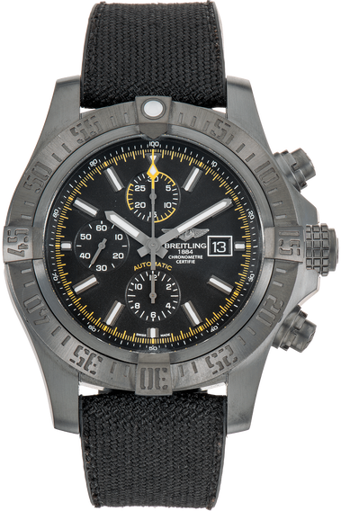 Pre Owned Breitling Super Avenger II Blacksteel M13371