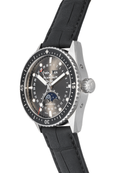 Fifty Fathoms Moon Phase Calendar Stainless Steel Automatic
