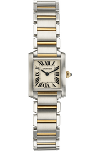 Tank Francaise Yellow Gold and Stainless Steel Quartz