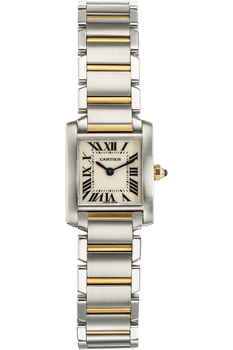 Tank Francaise Yellow Gold and Stainless Steel Quartz