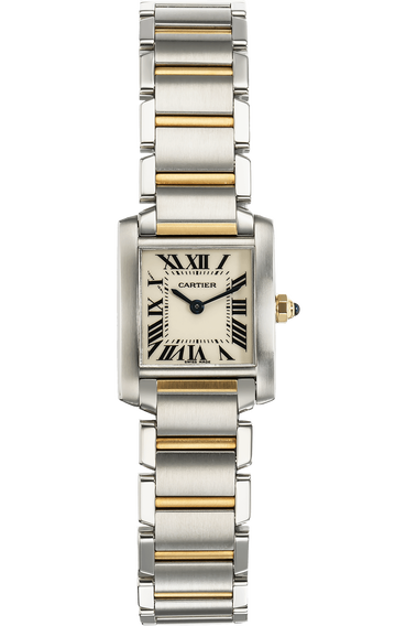 Tank Francaise Yellow Gold and Stainless Steel Quartz