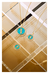 Bucherer Exclusive Lucky Move Amazonite Bracelet in Yellow Gold