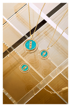 Bucherer Exclusive Lucky Move Amazonite Bracelet in Yellow Gold