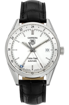 Carrera Twin Time Stainless Steel Automatic