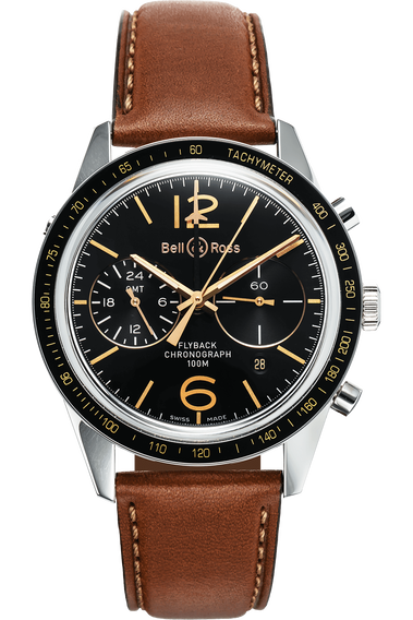 BR 126 Sport Heritage GMT &amp; Flyback Stainless Steel Automatic