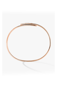 Move Noa Full Pavé Bangle in Pink Gold Size M