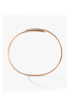 Move Noa Full Pav&eacute; Bangle in Pink Gold Size M