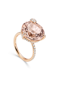 Peekaboo Morganite Ring