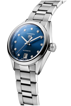 Carrera Calibre 9 Automatic Blue Steel Watch